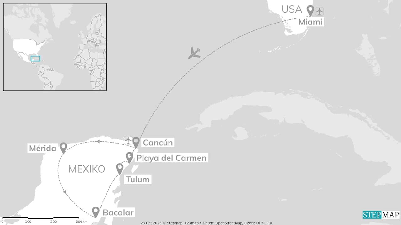 Viva México & Miami: Zwischen Cenoten, Bacalar & Karibik