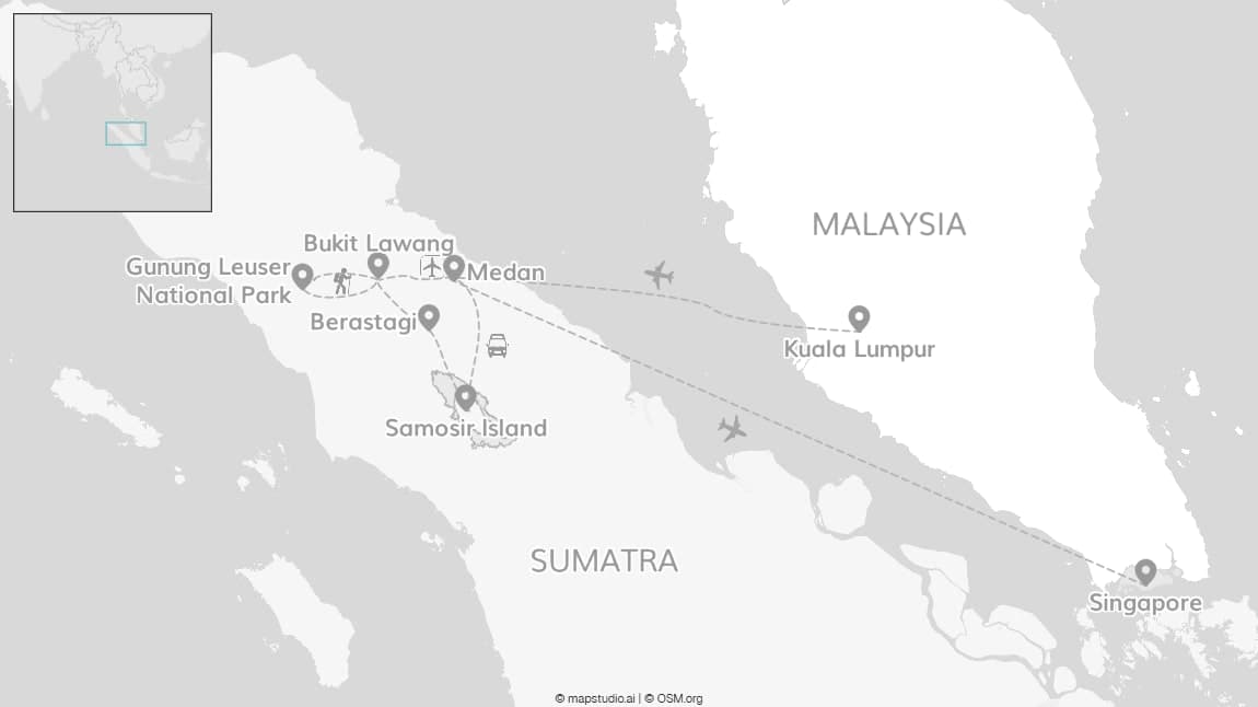 Sumatra, Malaysia, Singapore: Hangin' with orangutans!